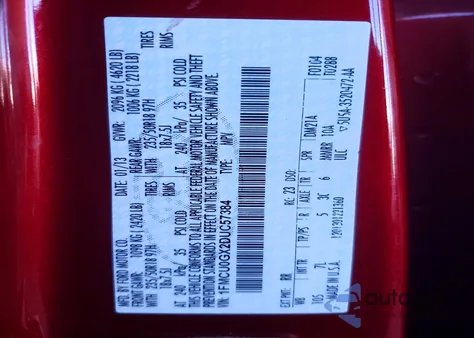 2013 Ford Escape Se z USA, uszkodzony, nr VIN 1FMCU0GX2DUC57384